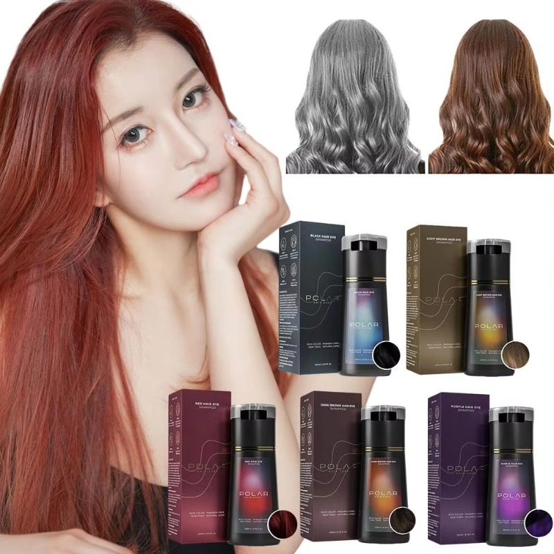 Hair Care Natural Ingredients - 200ml Color Washing Hair Dye Shampoo