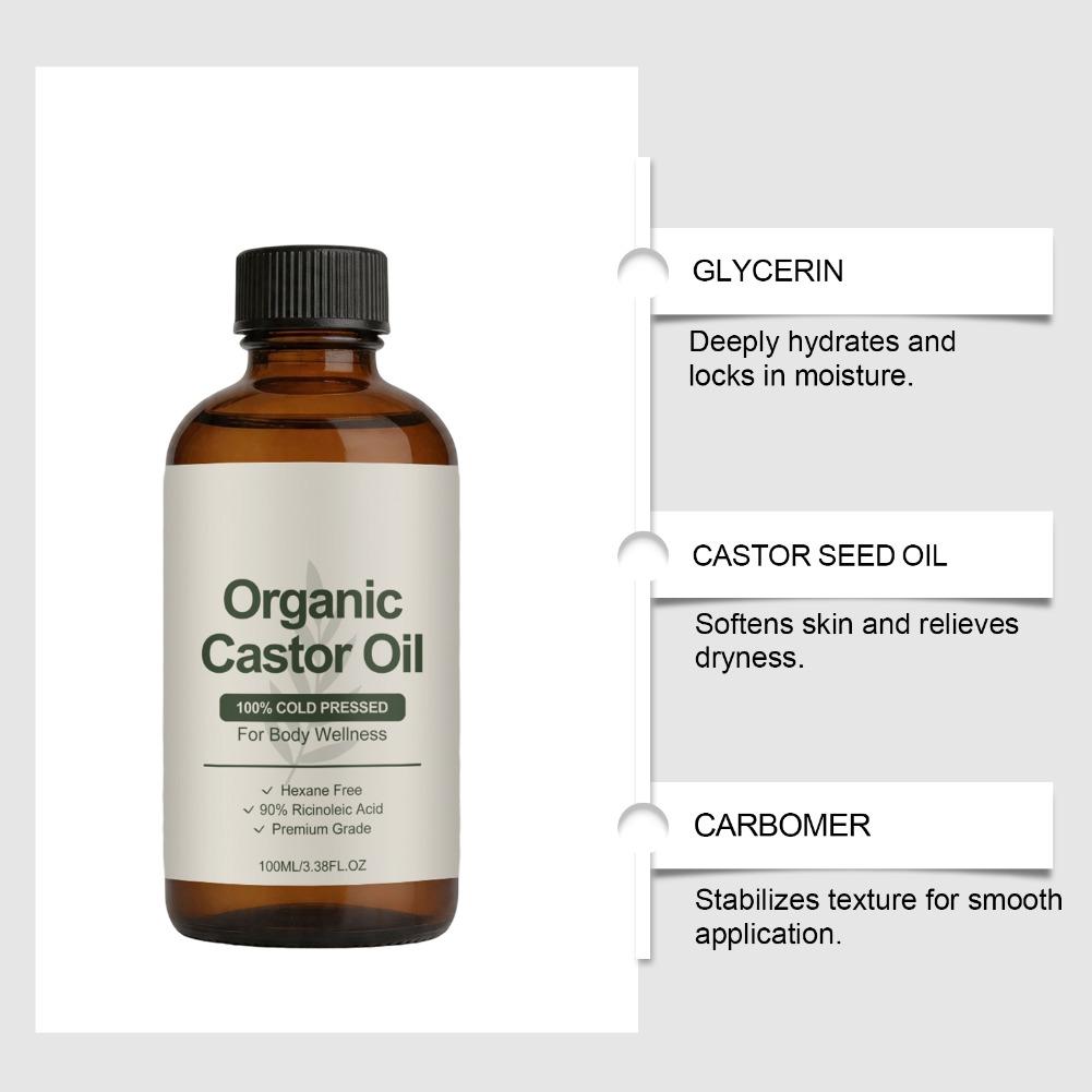 Premium Organic Castor Oil Moi - Hair Care Organic recension och pris