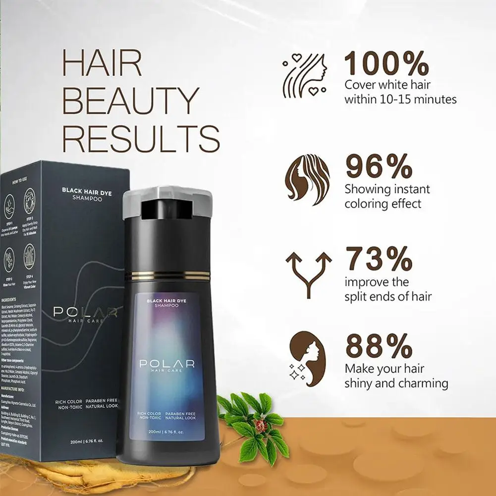 200ml Hair Dye Shampoo, Fast C - Hair Care Natural Ingredients recension och pris